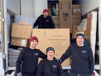 ATN Team bei einem Firmenumzug
